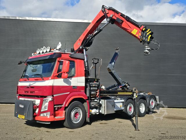 Система крюкообразных рычагов Volvo FM 420 8x2 / HIAB HOOKLIFT + 30 t/m CRANE - KRAN