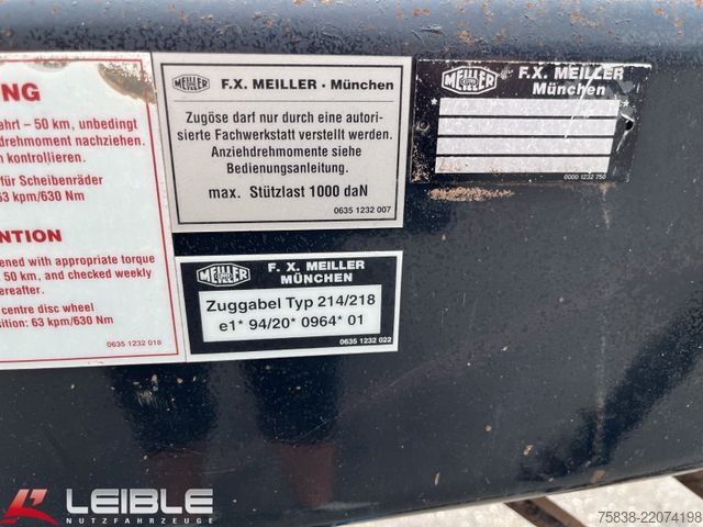 Three-way tipper trailer MEILLER MZDA 18/21 Tandem Kipper 11m³*BPW ECO PlusAchsen
