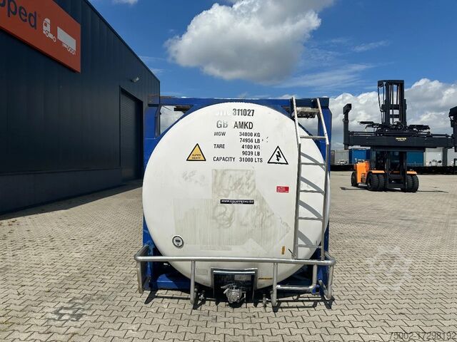 Tankcontainer CPV 31.030L, steam heating, UN PORTABLE, T11