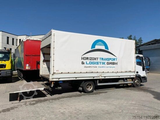 कर्टन साइडर वैन IVECO EUROCARGO 75E18  PLANE, LADEBORDWAND