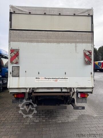 कर्टन साइडर वैन IVECO EUROCARGO 75E18  PLANE, LADEBORDWAND