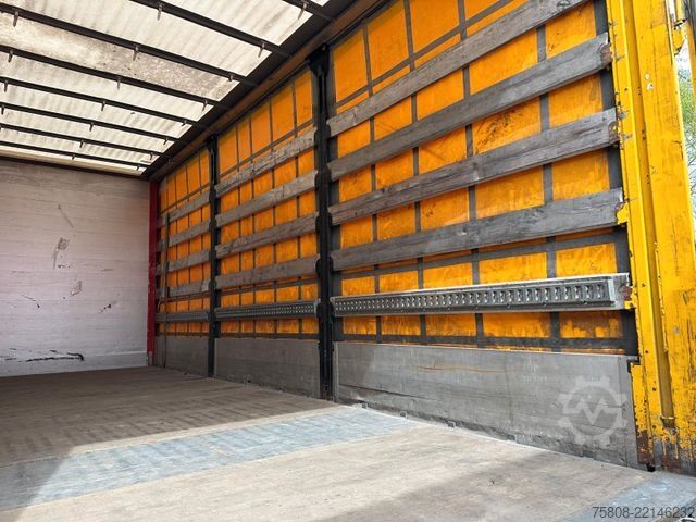 Camión plataforma con toldo MERCEDES-BENZ Actros 2545 Pritche 7,29m Hubdach Stapler