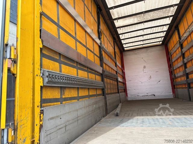 Camión plataforma con toldo MERCEDES-BENZ Actros 2545 Pritche 7,29m Hubdach Stapler
