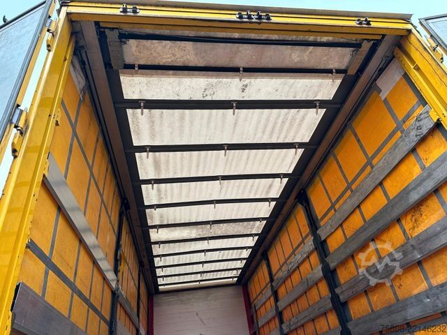 Camión plataforma con toldo MERCEDES-BENZ Actros 2545 Pritche 7,29m Hubdach Stapler