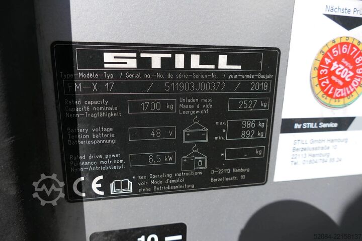 Stivuitor cu catarg retractabil Still FM-X 17