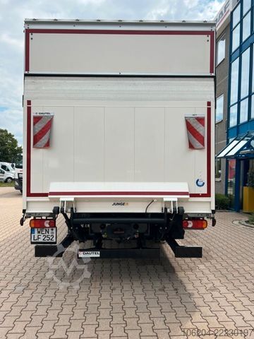 Tovorno vozilo s ravno platformo in ponjavo DAF LF 260 mit Junge Pritschenaufbau 12to LBW