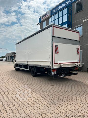 Tovorno vozilo s ravno platformo in ponjavo DAF LF 260 mit Junge Pritschenaufbau 12to LBW