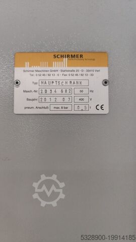 Zuschnitt- und Bearbeitungszentrum Schirmer BAZ 1000-G3 / VU mit Stahlautomat SZA450