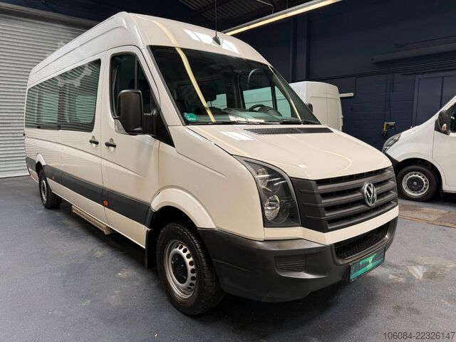 Mikroautobuss VOLKSWAGEN Crafter MAXI L3H2 6 Sitze Klima STHZ AHK 1.Hand