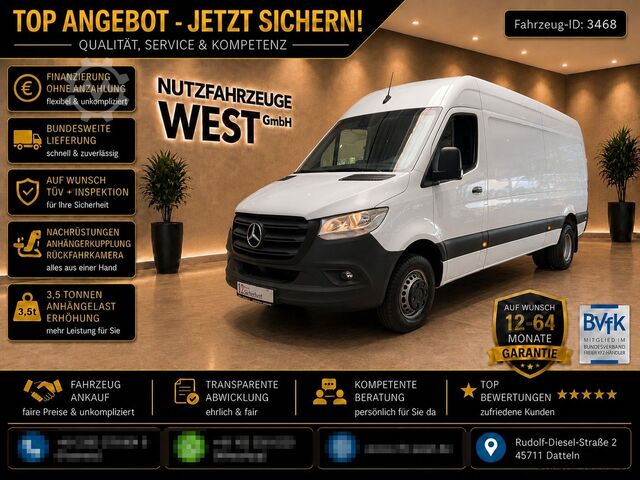 High top van MERCEDES-BENZ Sprinter 516 CDI*Hoch+Lang*1.HD*Garantie*AHK=3,5