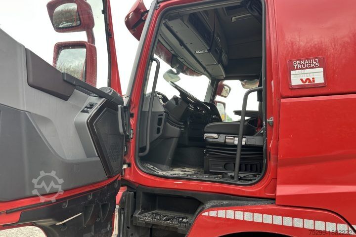 Flatbed truck with tarp Renault T460 Pritsche-Plane Hebebühne / Swiss-Vehicle