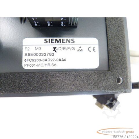 Componenta Siemens Siemens 6FC5203-0AD27-0AA0 Steuertafel   - ! -