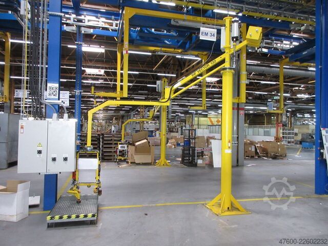 Manipulateur, dispositif de manutention, aide à la levée IHF Jungenthal Manipulator Knickarm Pneumatik Manipulator Vector 130 L 3,5m