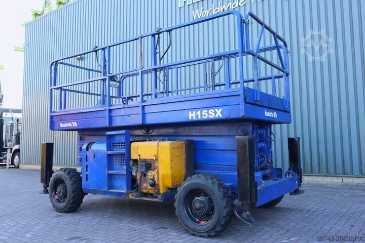 シザーリフト Haulotte H15SX New Tyres, Diesel, 4x4 Drive, 15 Working Hei