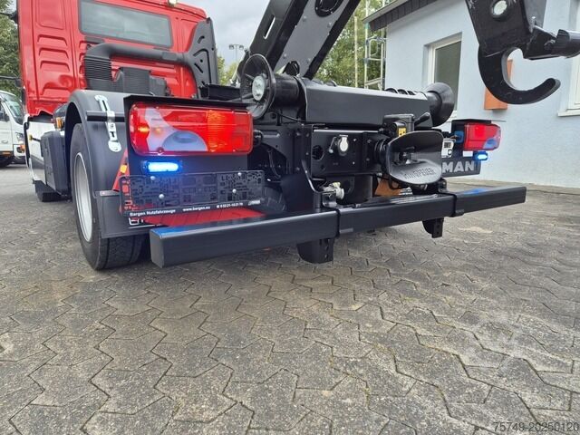 Telehoist krokløftbil man TGL 8.190 Feuerwehrfahrzeug City Abrollkipper