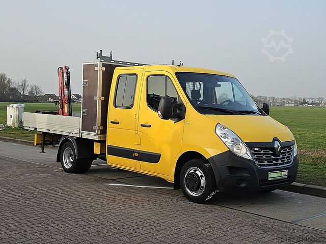 Camion platformă cu macara RENAULT MASTER 2.3 DCI 145 DC DL KRAAN