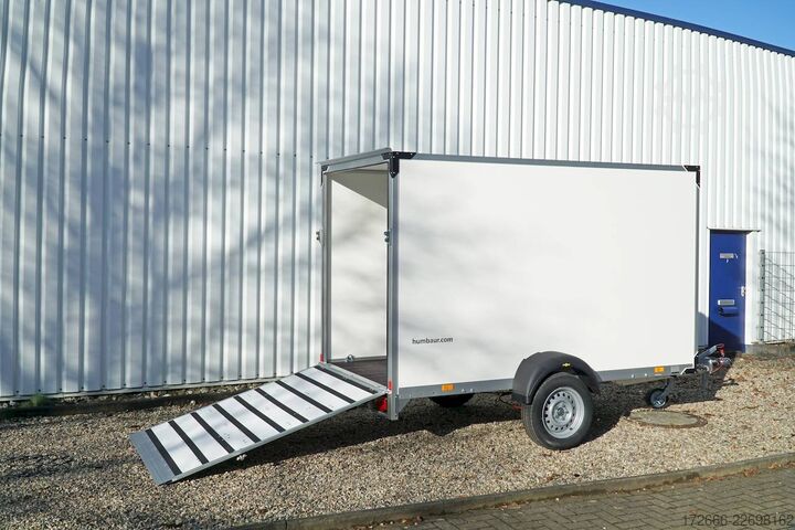 Rimorchio a cassetta Humbaur HK 133015-18P | RAMPE 304X151X180CM 1300KG KOFFERANHÄNGER