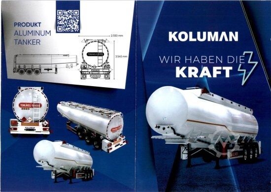 Tankbil  5 KAMMER ALUMINIUM TANKAUFLIEGER ADR