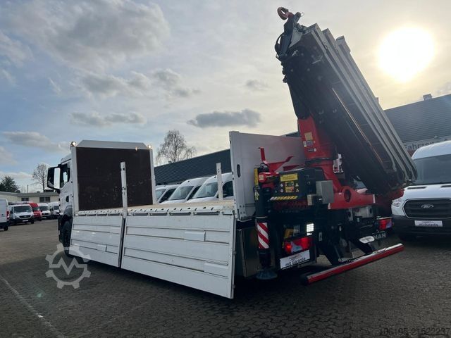 Kamion s ravnom platformom MAN TGS 26.470 FASSI F235A.2 e-Dynamic*5-Fach+Kran*