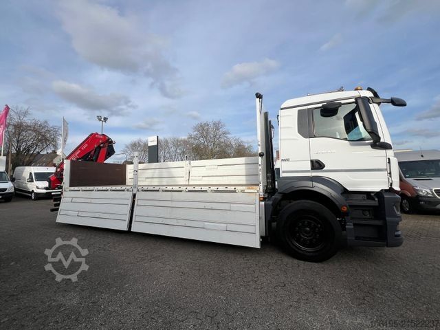 Kamion s ravnom platformom MAN TGS 26.470 FASSI F235A.2 e-Dynamic*5-Fach+Kran*