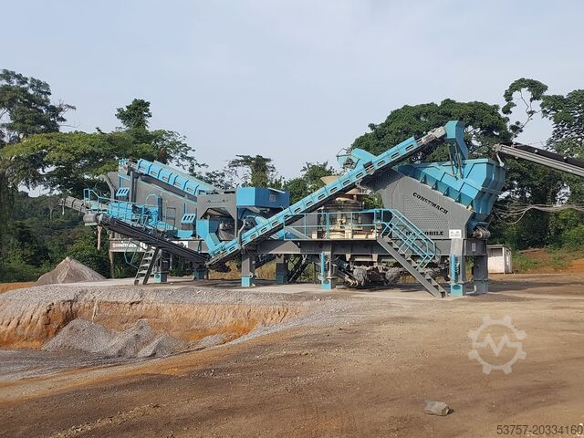 Installation de concassage mobile / Station de concassage Constmach 250-300 TPH Mobile Crushing Plant