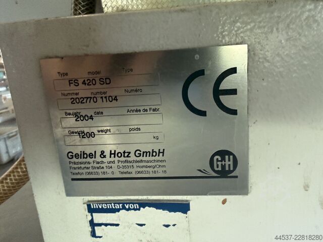 Retificadora plana Geibel & Hotz FD 420SD