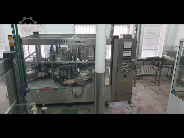 Linha de envase KRONES usada para vodka - vidro 6000 BPH - Ano 2001 Krones 