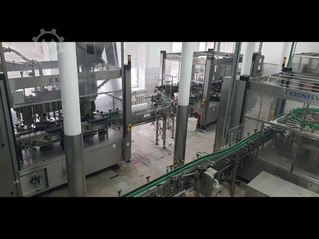 Linha de envase KRONES usada para vodka - vidro 6000 BPH - Ano 2001 Krones 