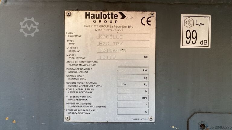 Articulated Boom Lift Haulotte H23TPX (23m)