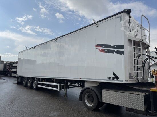 Semirreboque com piso móvel STAS SCHUBBODEN S300 ZX, 2XLIFTACHSE, FUNK, GETREIDEGOSSE, 7MM