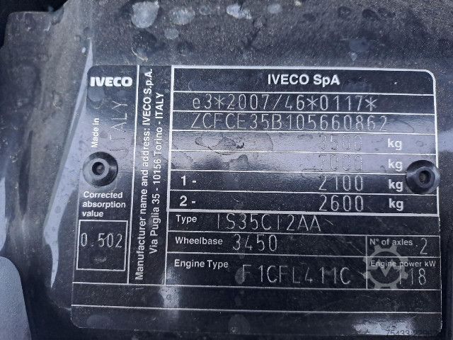 Testreszabott furgon IVECO DAILY 35C16H3.0 ISOTERMICO/FRIGO