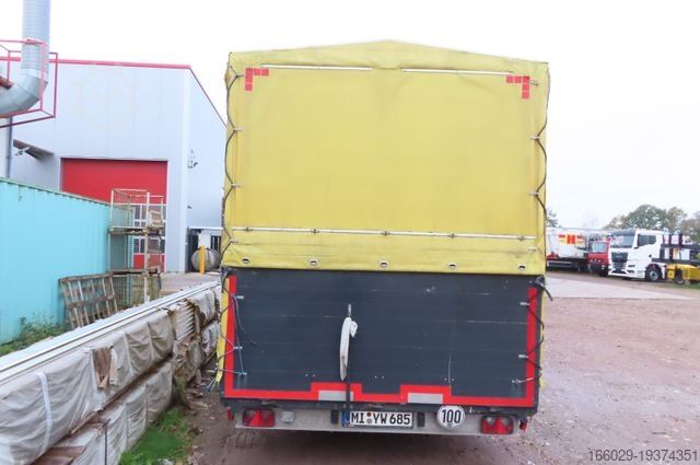 Remolque abierto con toldo  Wiese Planenanhänger