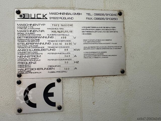 آلة الحفر العميق والتفريز TBFZ 1600 CNC