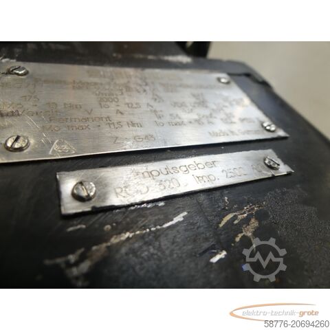 西门子电机 Siemens 1HU3076-0AC01-0ZZ9 -Z Z=G43 SN: E9365783001002 Permanent Magnet Motor