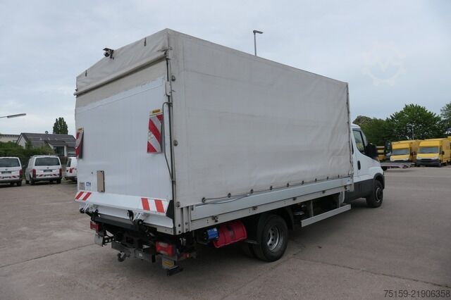 Transportador con plataforma y toldo iveco Daily 70C18H D70C DoKa LBW AHK Klima Tempomat Regaleinbauten COC Standheizung