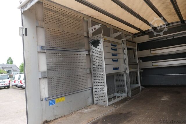 Transportador con plataforma y toldo iveco Daily 70C18H D70C DoKa LBW AHK Klima Tempomat Regaleinbauten COC Standheizung