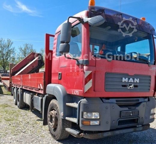 رافعة مثبتة على شاحنة MAN TGA 26.480 / 6X4 / Palfinger Kran PK 36002