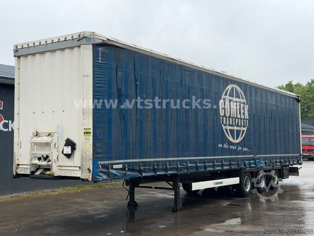Open semitrailer with tarp KRONE SD Curtainsider, Edscha / MEGA / Liftachse/EBS-E