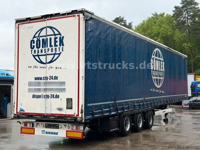 Open semitrailer with tarp KRONE SD Curtainsider, Edscha / MEGA / Liftachse/EBS-E