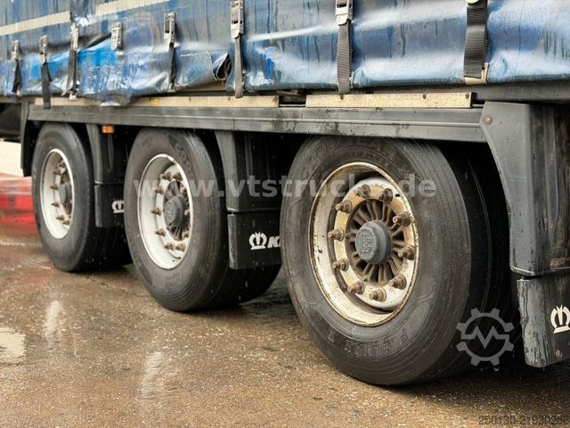 Open semitrailer with tarp KRONE SD Curtainsider, Edscha / MEGA / Liftachse/EBS-E