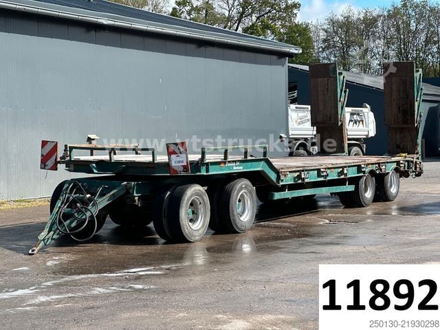 Low loader trailer MÜLLER-MITTELTAL T4 Tieflader 40to. hydr. Rampen verbreiterbar