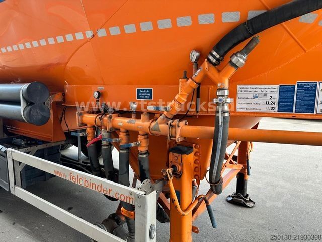 Silo semitrailer FELDBINDER EUT 37.3 FFB-SILO /1 Kammer 35m³/EBS/ SAF