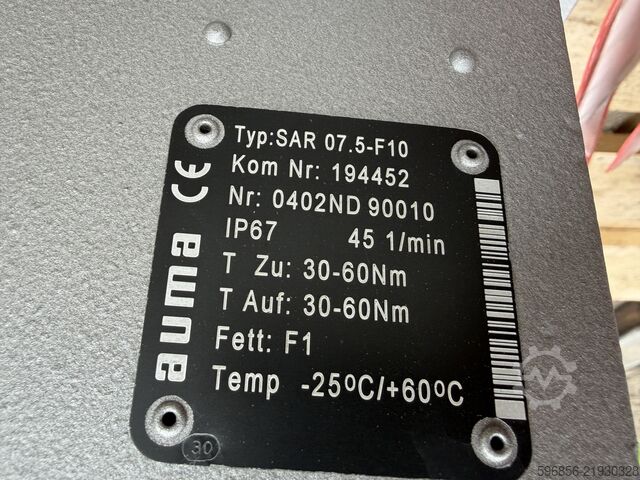 AUMA SAR 07.5-F10 ADOR 63-4/80 0.37kW IP67 駆動装置 AUMA SAR 07.5-F10 ADOR 63-4/80 0,37kW IP67 napęd AUMA SAR 07.5-F10 ADOR 63-4/80 0,37kW IP67 napęd