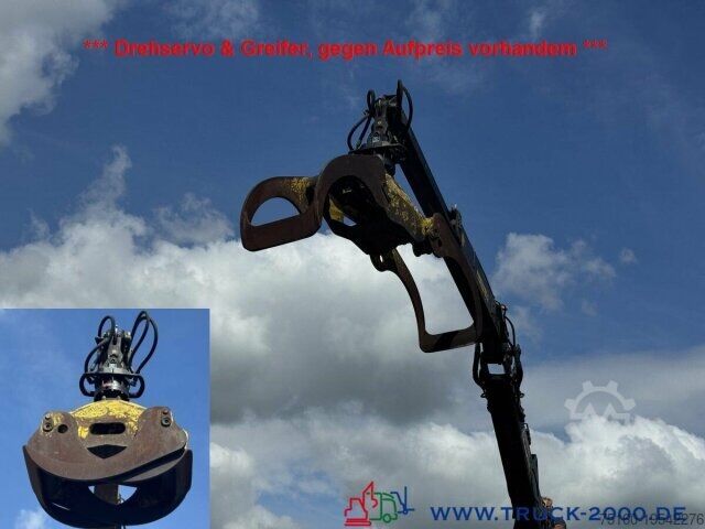 Camión portacontenedores de gancho  Abrollcontainer + Kran Jonsered 1020 7,3m = 1,4t