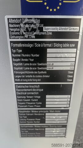 Oblikuj kružnu testeru Altendorf WA 6