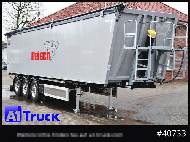 Tippsemitrailer REISCH RHKS, Alu 57m³, Kombitüren, Lift LED