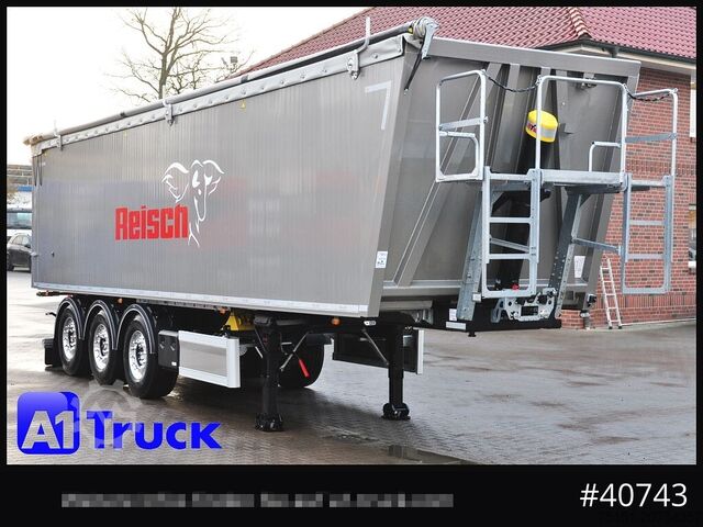 Tippsemitrailer REISCH RHKS, Alu 50m³, NEU Kombitüren, Lift Alu, LED