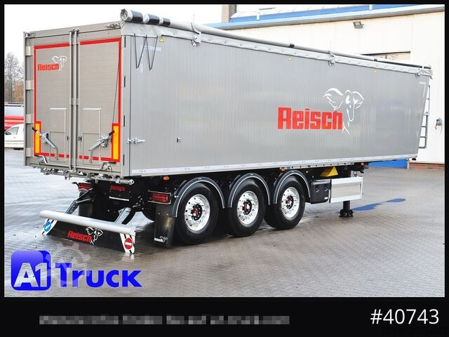 Tippsemitrailer REISCH RHKS, Alu 50m³, NEU Kombitüren, Lift Alu, LED