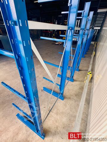 Izcantilevera plaukts ca. 3,15 lfm. Kragarmregal Langgutregal H: 250 cm 140 kg/Arm META Multistrong