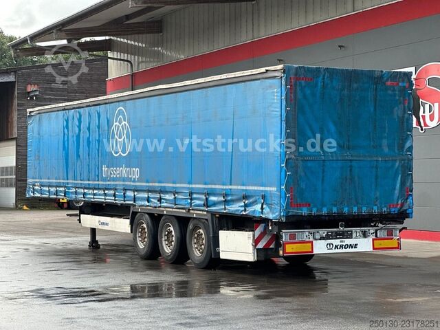Åben sættevogn med presenning KRONE SD Curtainsider/Rungen/Hubdach/Box/Liftachse